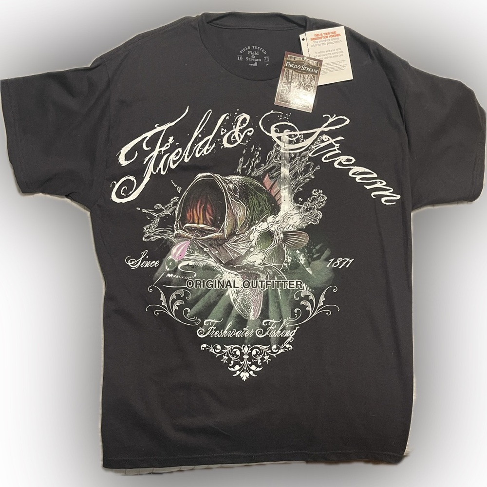 Field & Stream Black Short Sleeve Tee